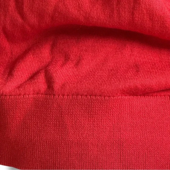 LOFT Vibrant Vermillion Women's Button Up Cardigan Thin Sweater Sz L - Picture 7 of 11